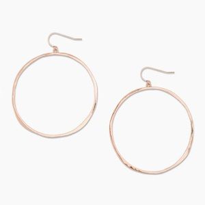 Gorjana G Ring Rose Gold Earrings